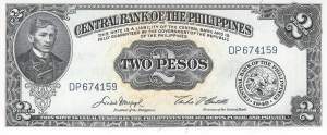 Philippinen 2 Pesos 1949 p134d